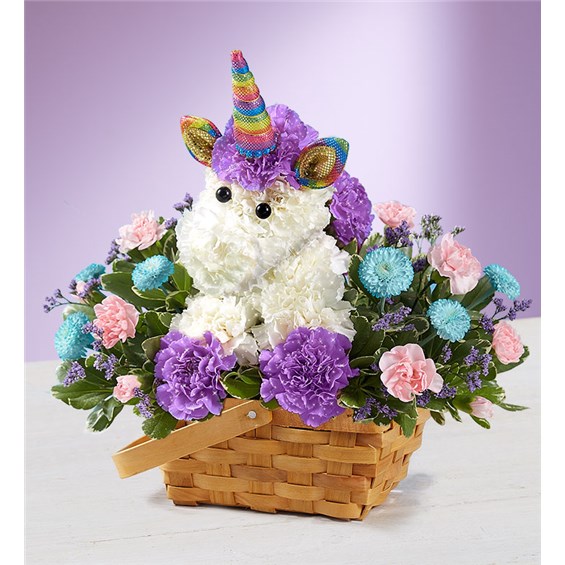 enchanting unicorn flower foam design