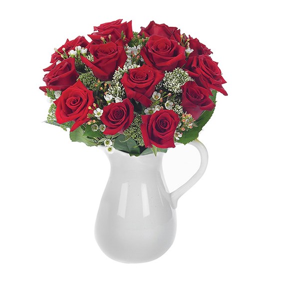 Classic rose bouquet in a pitcher (BF88-11KL)