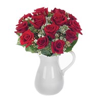 Classic rose bouquet in a pitcher (BF88-11KL)